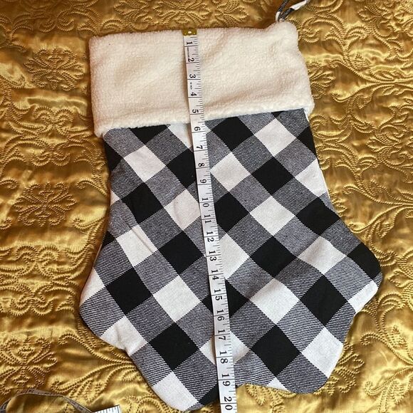 XL Plaid dog Paw Stocking - Picture 5 of 6